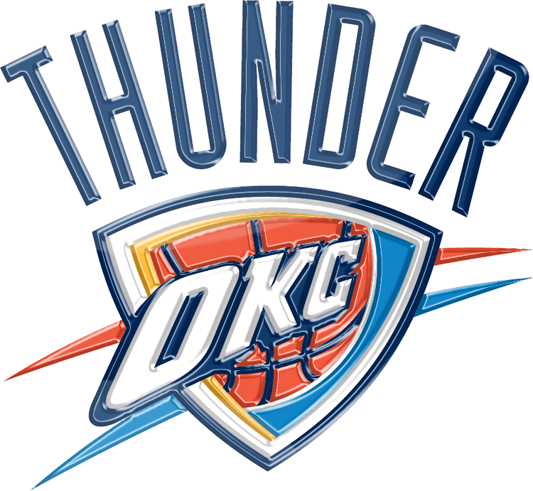 Oklahoma City Thunder 3d Logo By Rico560 - Oklahoma Thunder Logo Vector (750x691)