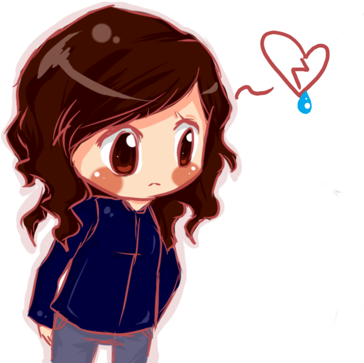 Depressed Anime Chibi Download - Cartoon (900x720)