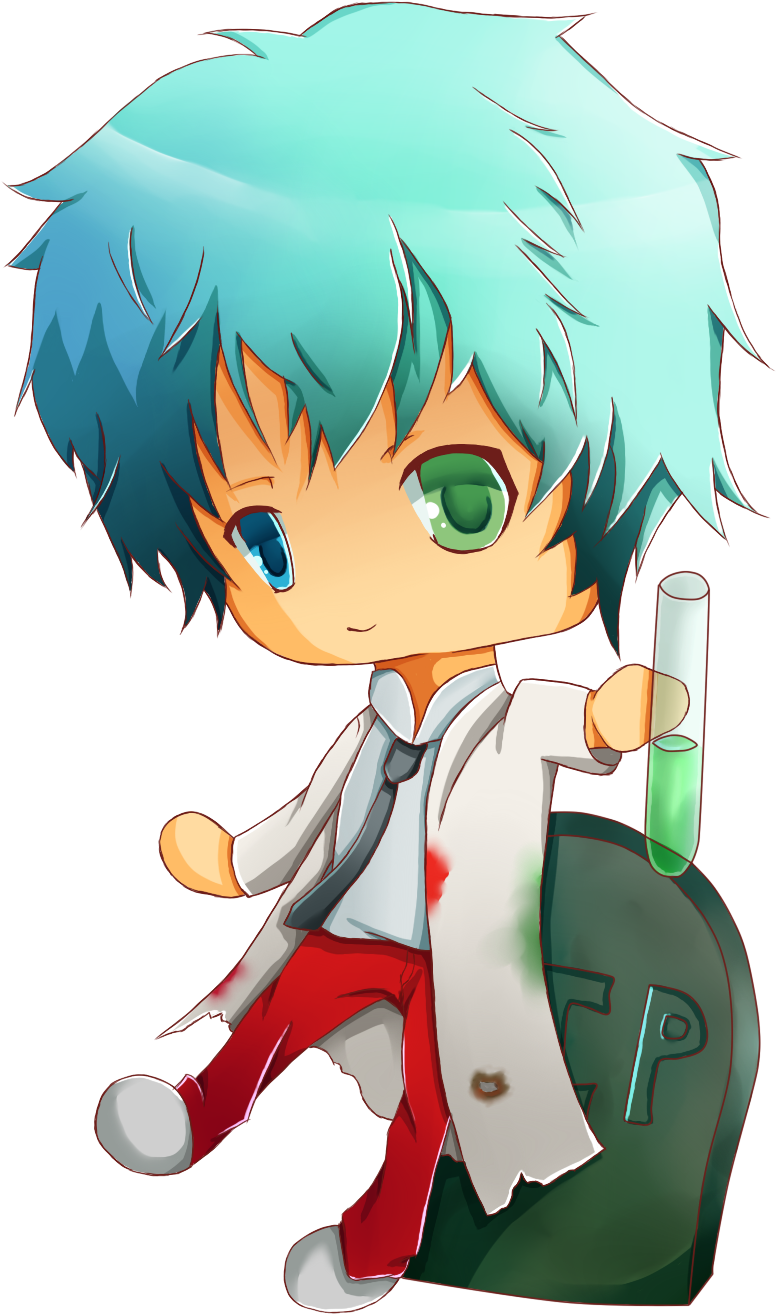 Verdant Is Known As The “vampire Robot”, So I Gave - Anime Chibi Boy Scientists (1500x1500)