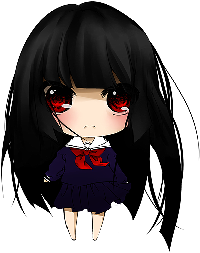 Chibi Enma Ai By Ofullmoon-d4vxd6s - Jigoku Shoujo Enma Ai Chibi (450x550)