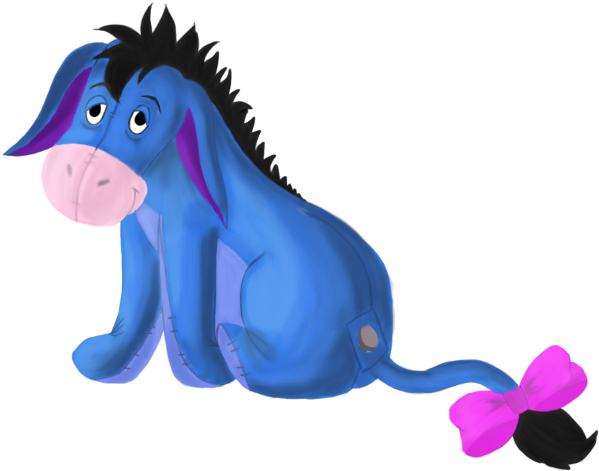 Eeyore Just Cause By Shaina773 - Cartoon (900x718)