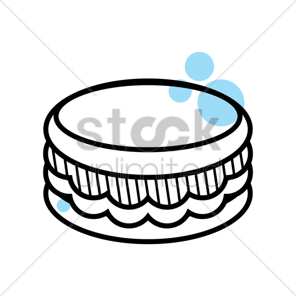 Macaron Clipart Black And White - Biberon Clipart (600x600)