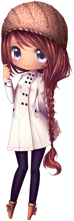 Spectra By Hyanna-natsu - Chibi Girl Brown Hair (238x708)