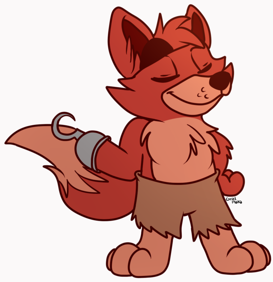 Foxy Cute Chibi Wallpaper For Kids - Foxy The Pirate Cute (879x909)