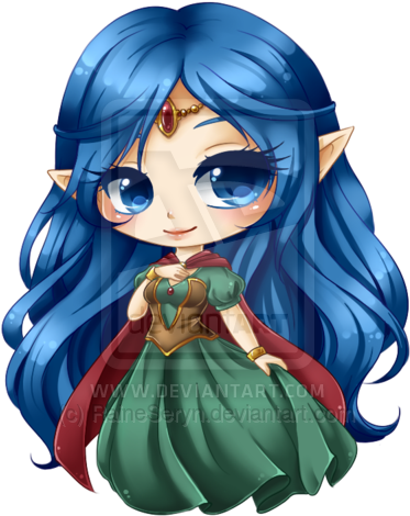 Commission For ~firnthepanda Of The Npc Queen Of Knuffel - Cartoon (400x500)