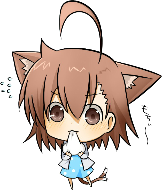 Chibi Girl With Curly Hair For Kids - Anime Mouse Pad 649 - Default Title (825x825)