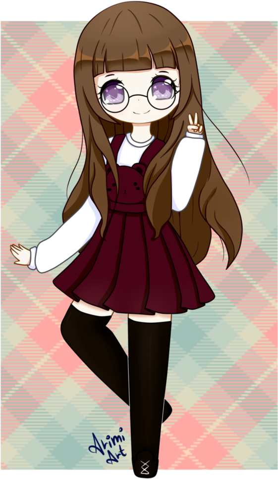 Kawaii Chibi Girl By Arimi-art - Anime Girl Kawaii Chibi (774x1032)