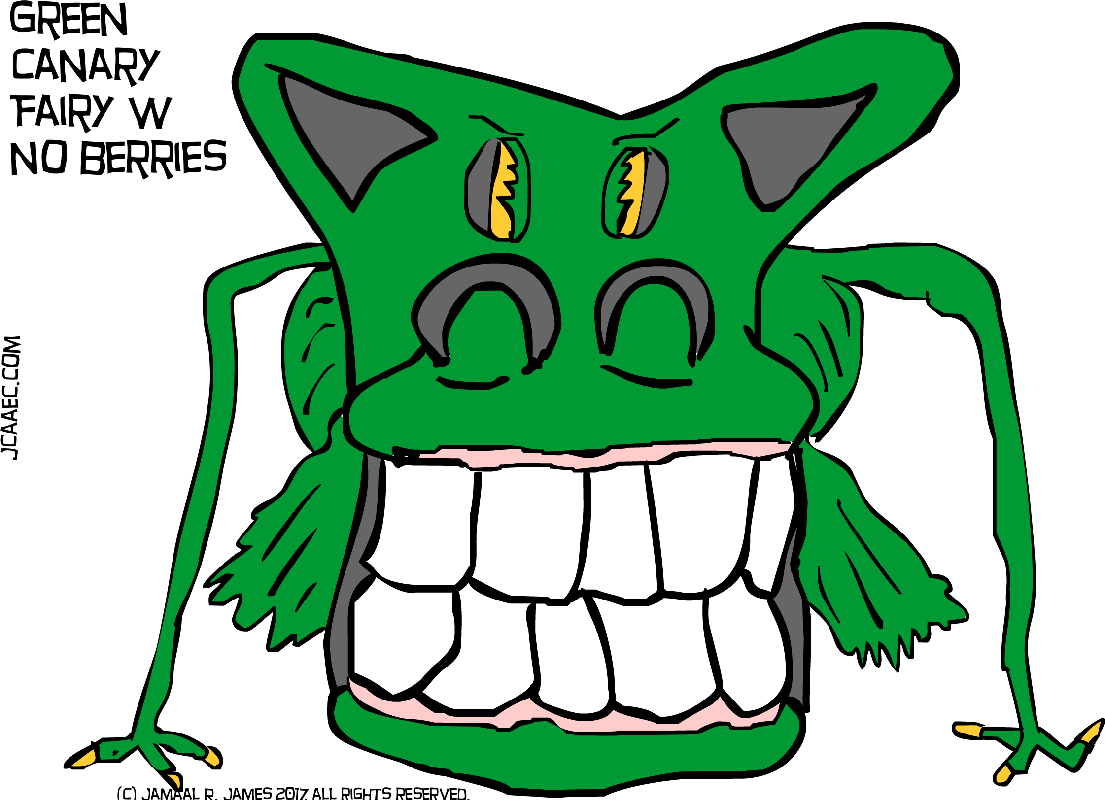 Green Canary Fairy With No Berries Concept Art Created - Cartoon (2292x1667)