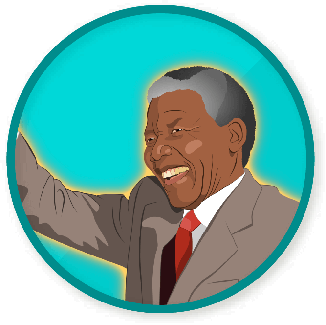 Wittywe - Nelson Mandela Transparent Clipart (689x689)