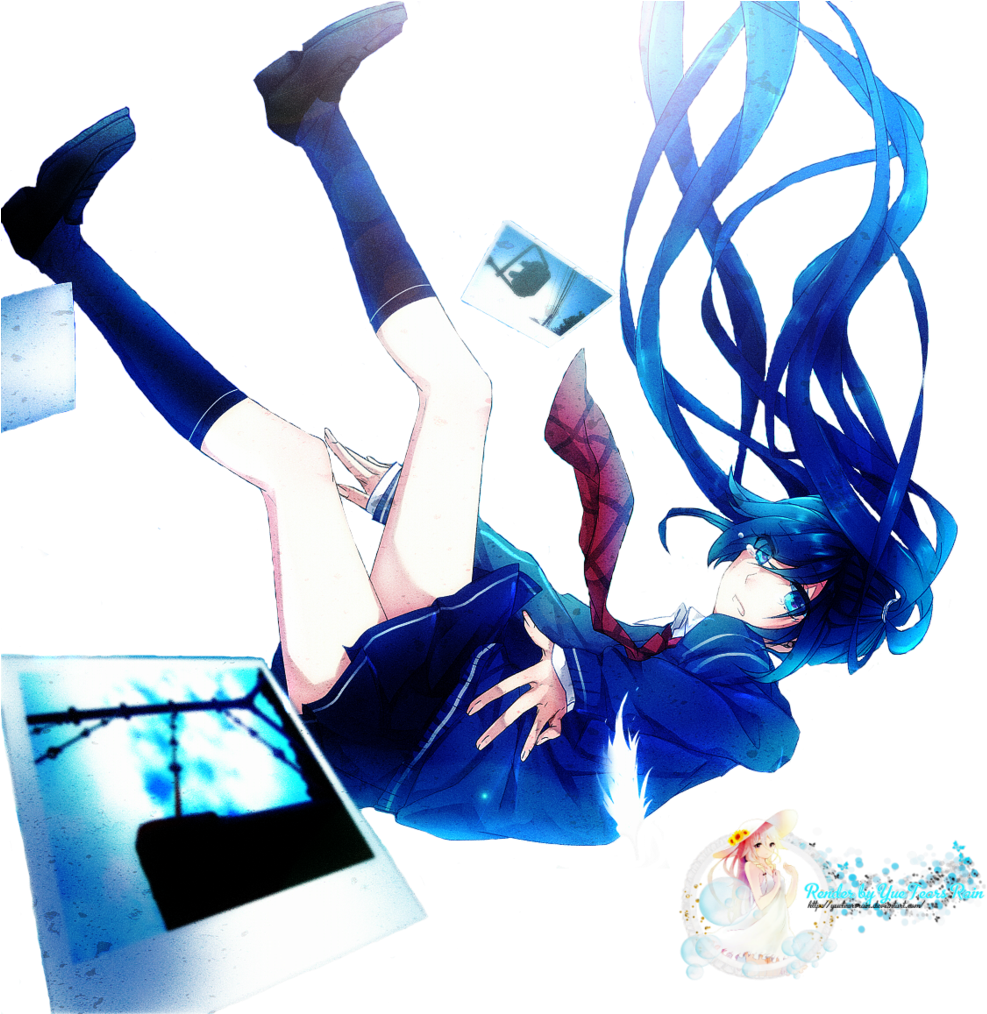 Girl Falling Into Water Anime Download - Anime Girl Falling Png (1024x1013)