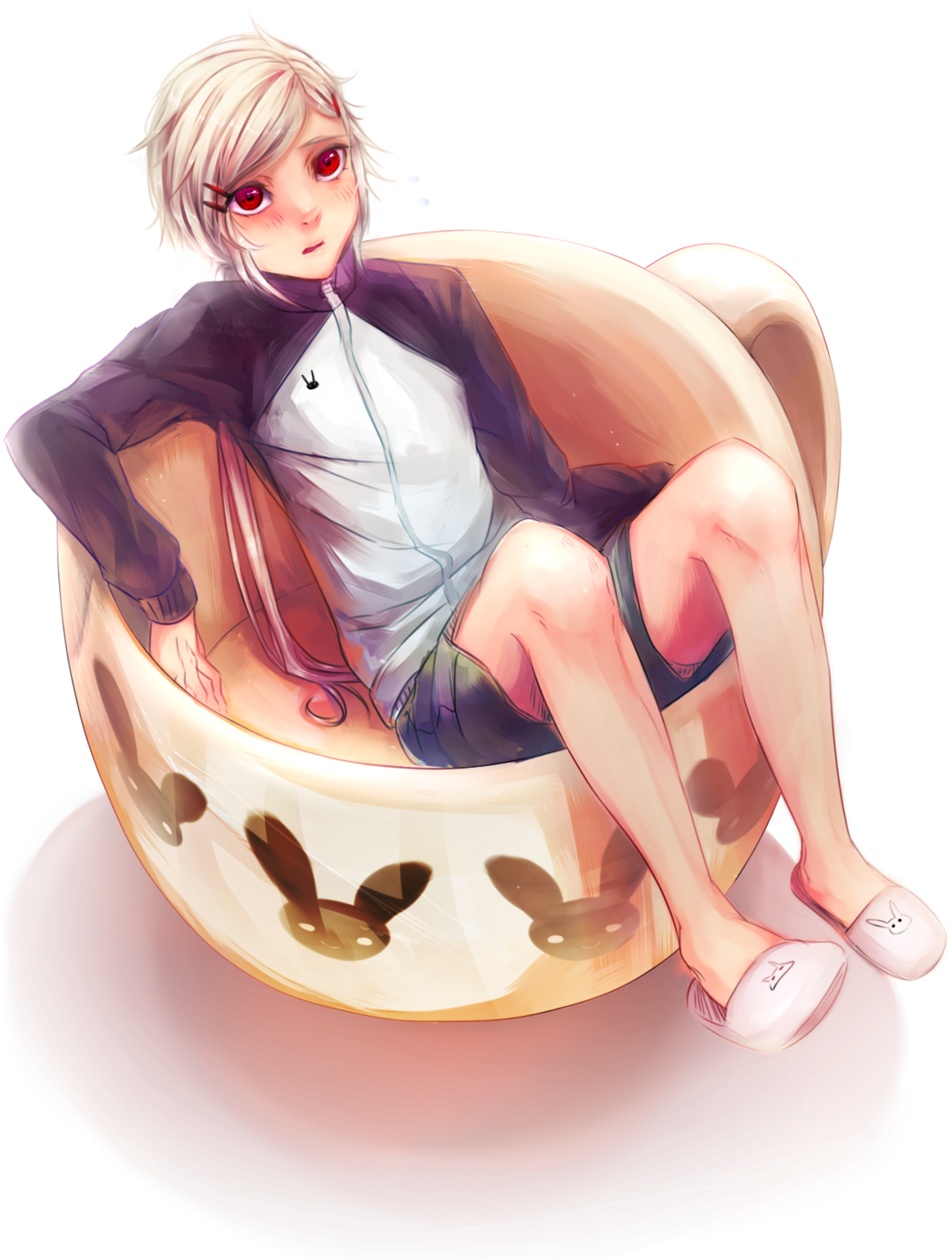 A Mug Of Bunny Boy By Kiku Atama On Deviantart - Anime Bunny Boy Trap (1600x1600)