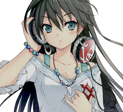 Anime Girl With Headphones Render By Feary Bad Day - Anime Girl With Headphones (400x366)