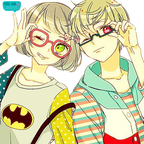 Girl And Boy Anime By Momo-honey - Anime Girl And Boy (500x500)