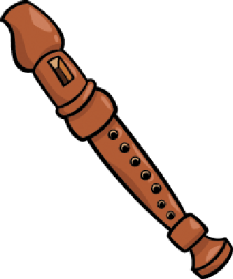 Flutes Clipart Music Classroom - Musical Instrument Cartoon (333x399)