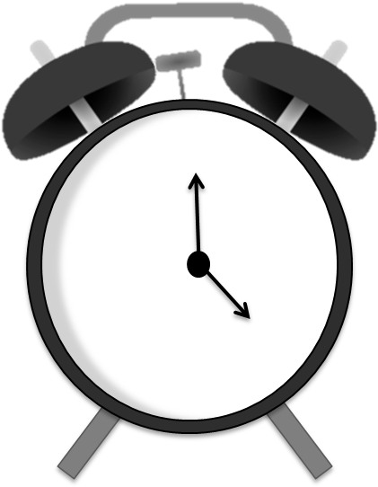 Alarm-clock - Clock Alarm Ringing Gif Png (446x578)