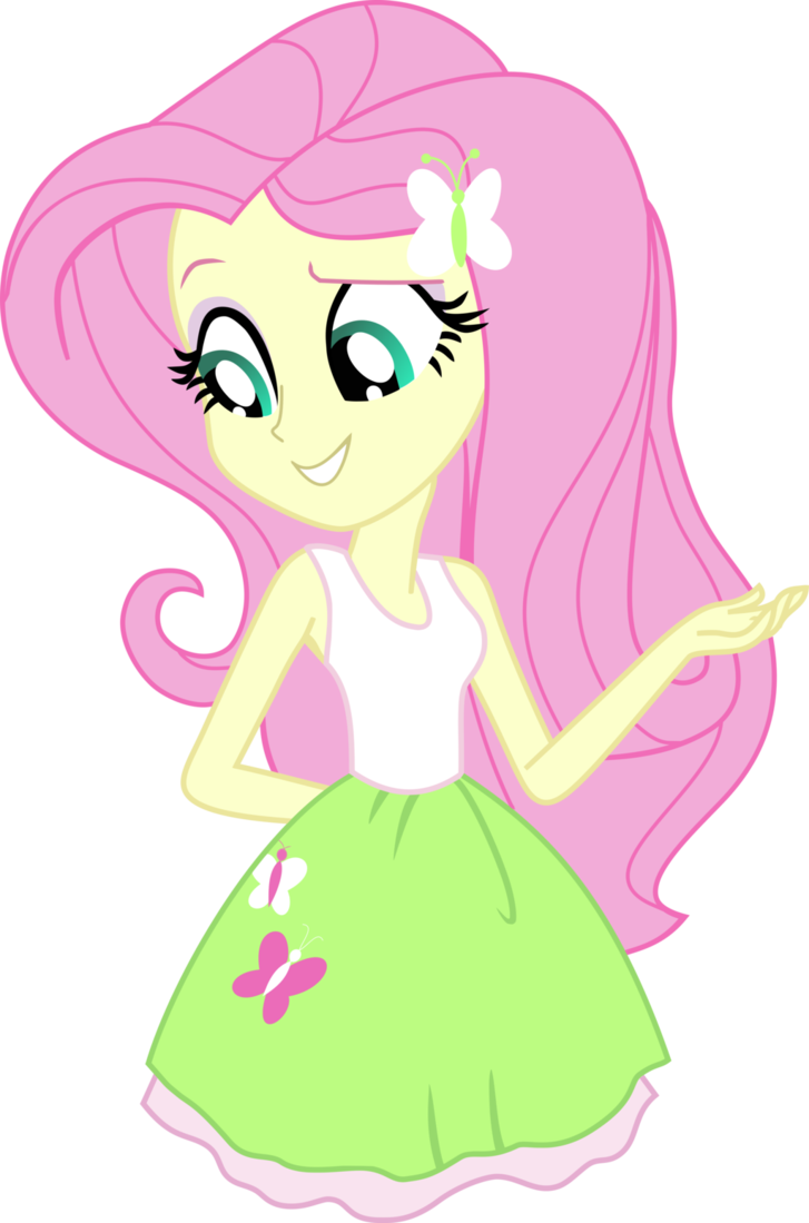 Credits Go To - Imagenes De Fluttershy Equestria Girl (727x1099)
