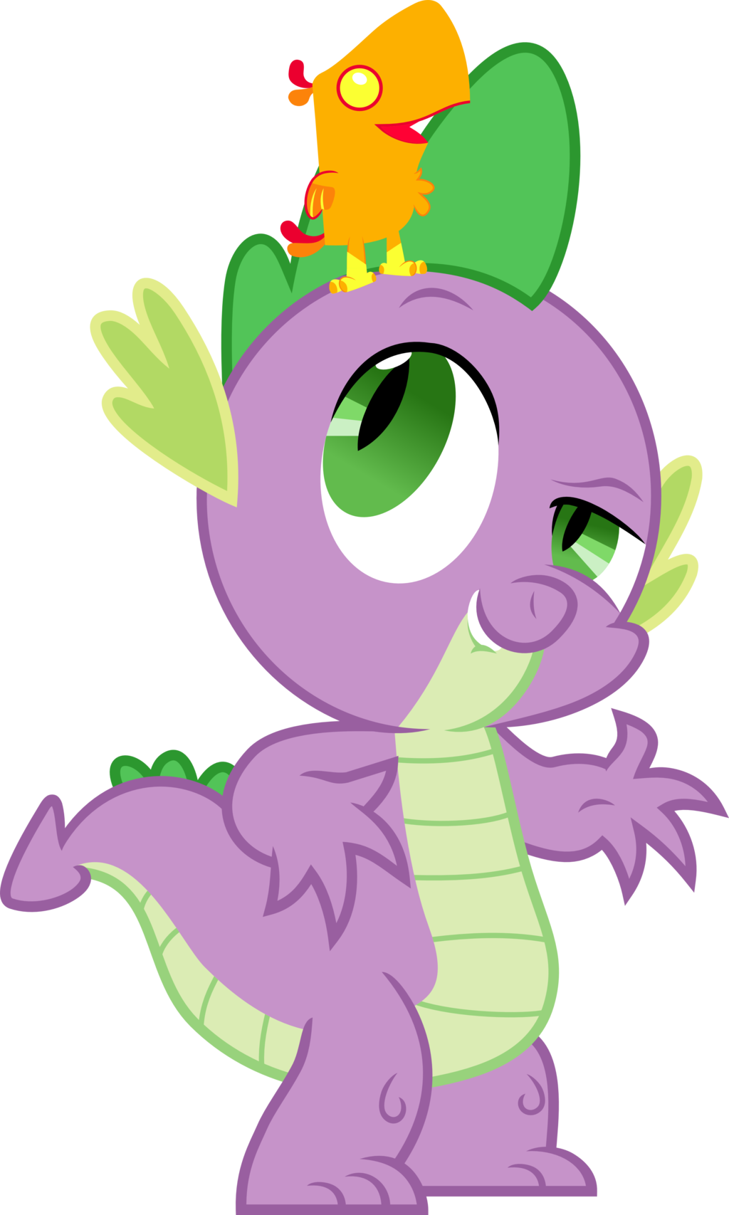 Spike Twilight Sparkle Princess Celestia Rainbow Dash - My Little Pony Spike And Peewee (1024x1707)