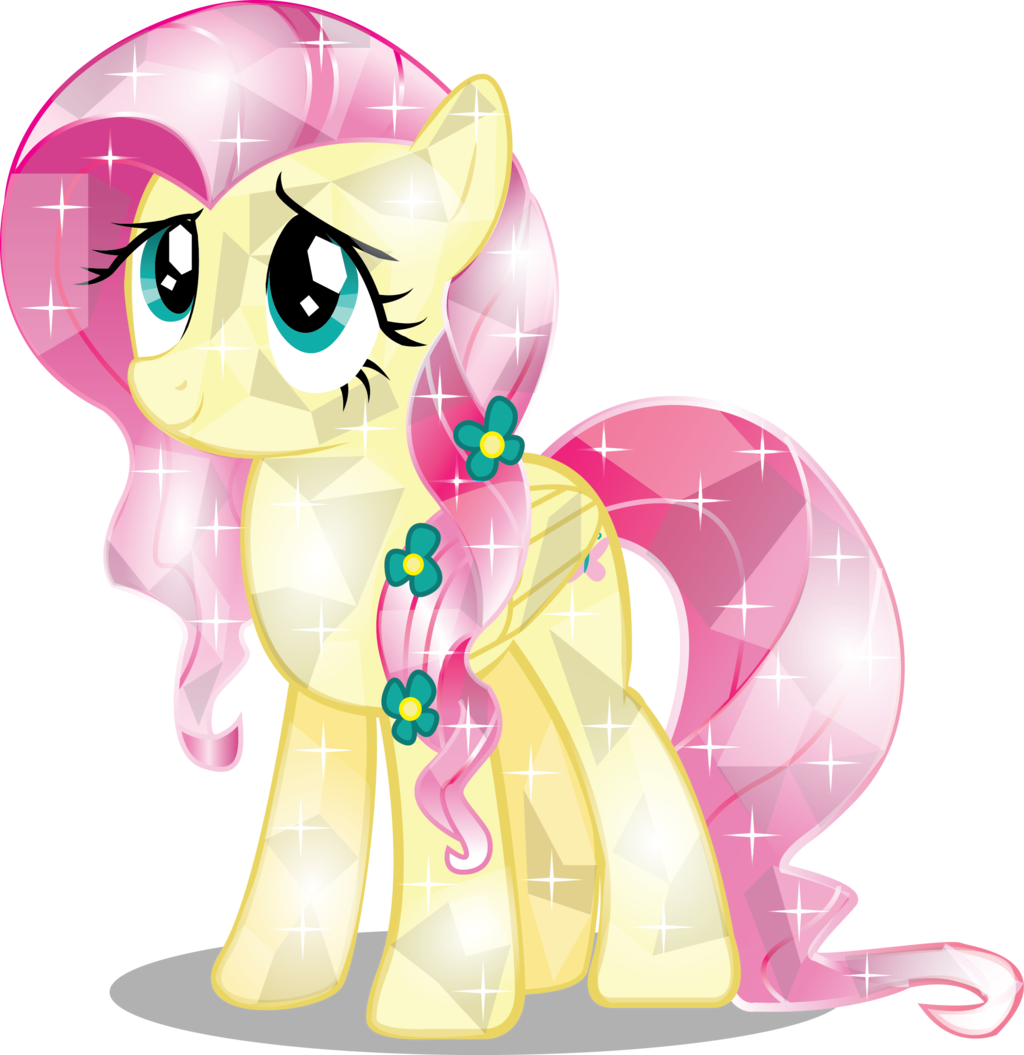 Fluttershy Crystal By Infinitewarlock Fluttershy Crystal - My Little Pony Crystal Fluttershy (1024x1055)