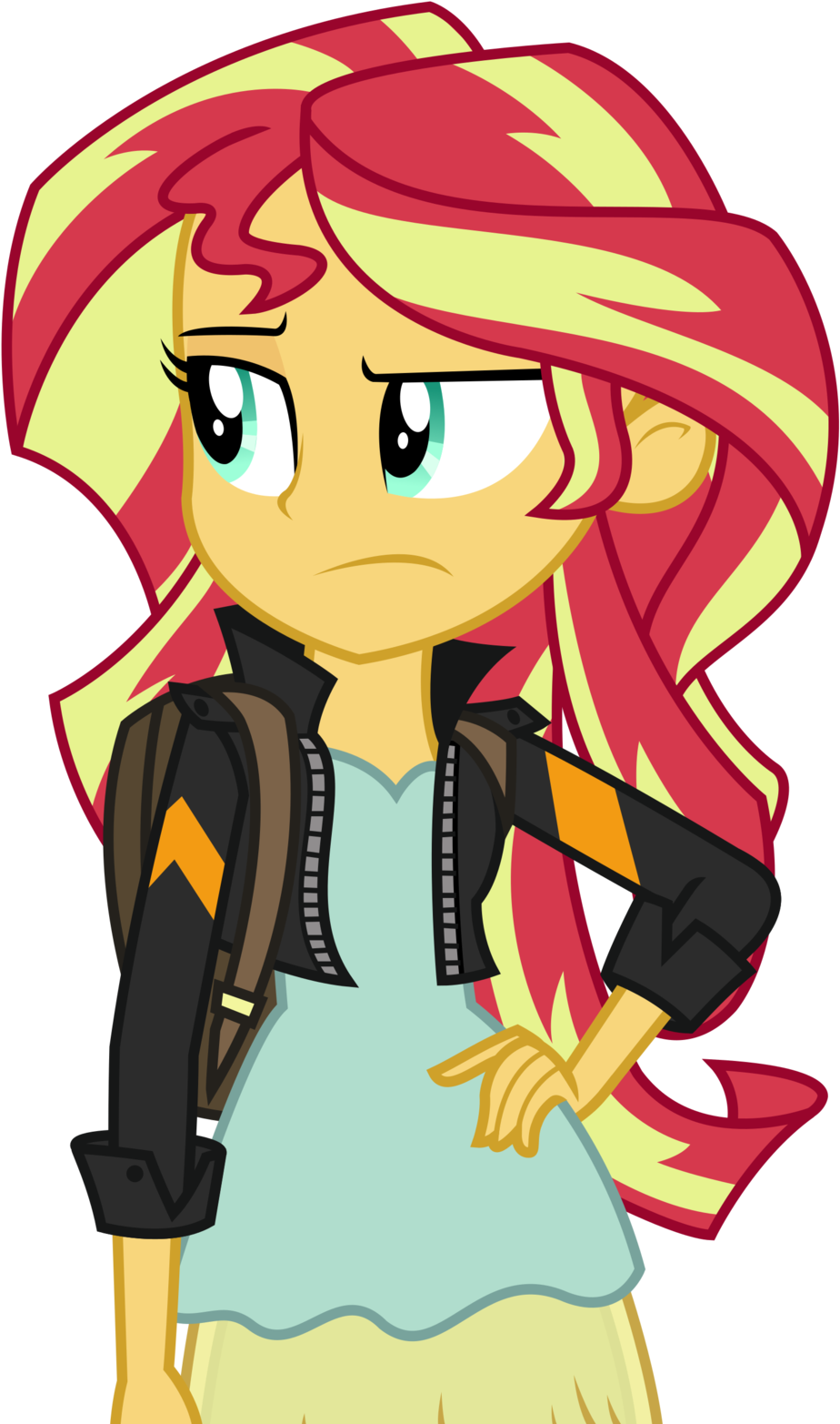 Equestria Girls Sunset Shimmer Vector By Icantunloveyou - My Little Pony Equestria Girls Digital Series Sunset (1024x1607)