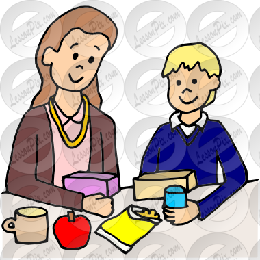 School Lunch Clip Art Teacher - Clip Art (380x380)
