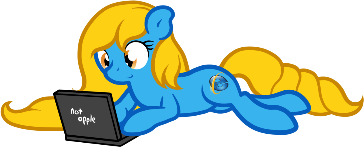 Furrgroup, Browser Ponies, Computer, Internet Explorer, - Internet Explorer (1280x555)