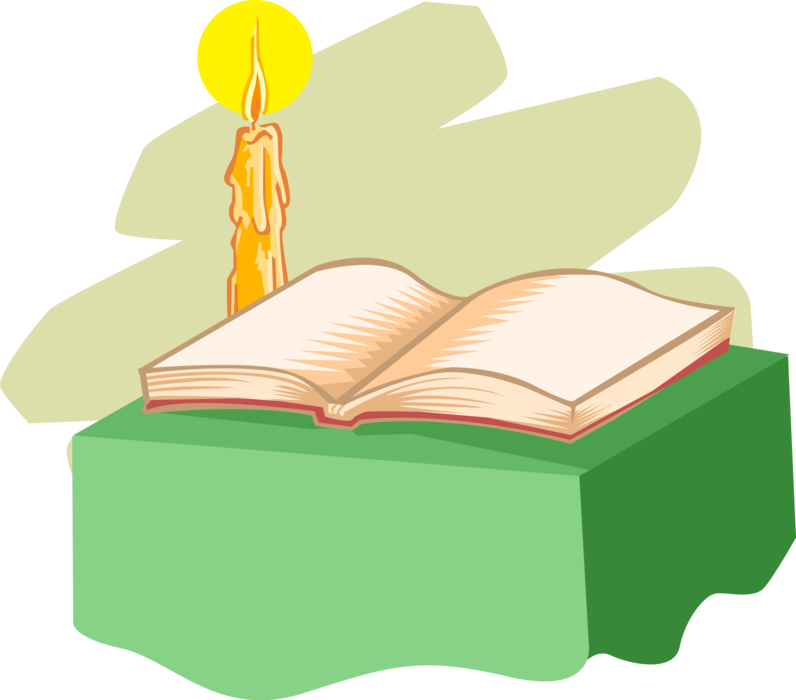 Vector Illustration Of Religious Good Book Holy Bible - Illustration (796x700)