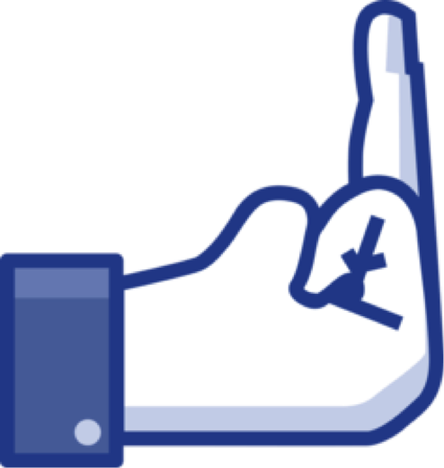 Creative Commons, Gfkdsgn/pixabay - Fuck You Facebook Hand (494x521)
