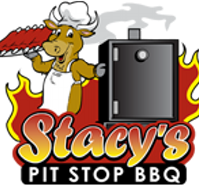 Stacy's Pit Stop Bbq - Cartoon (400x400)