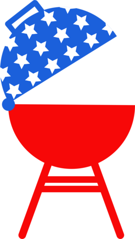 Usa Bbq Pit - Gold (679x1200)