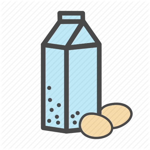 Milk Carton Black Line Vector Icon - Food (512x512)