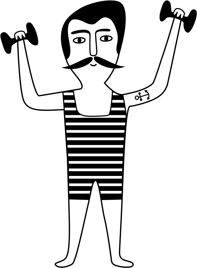 Strongman By Ingela P - Tattoo (1000x1000)