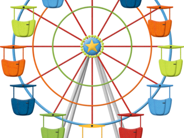 Ferris Wheel Clipart Mini - Ferris Wheel Clipart (640x480)