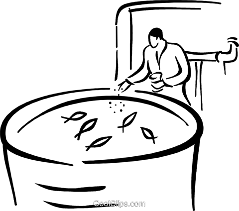 Farm Clipart Field Pencil And In Color - Fish Farming Clip Art (480x424)