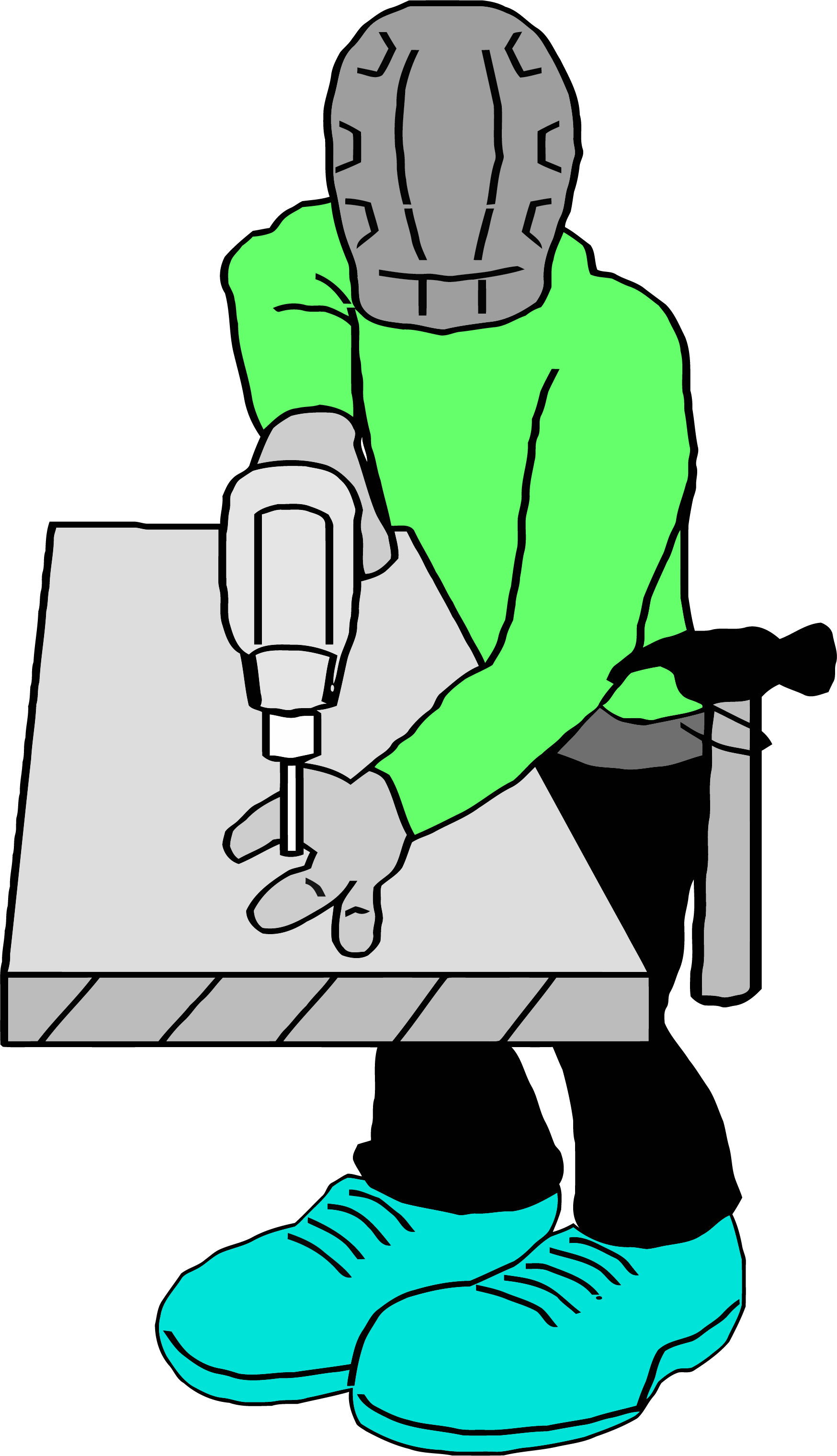 Carpenter Drill Clipart Png - Carpenter Clip Art (1748x3041)