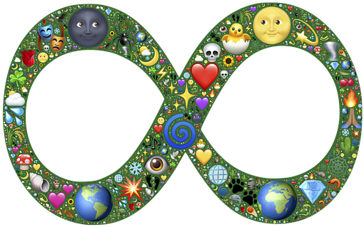 Infinity Emoji Creation Full Nature Symbol - Circle (538x340)