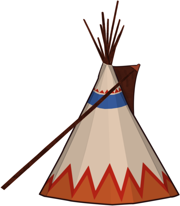 Teepee - Illustration (653x742)