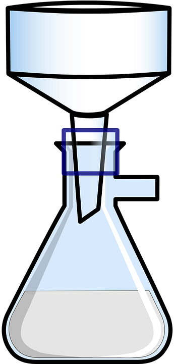 Chemistry Filter Funnel - Filter Flask Clip Art (360x720)