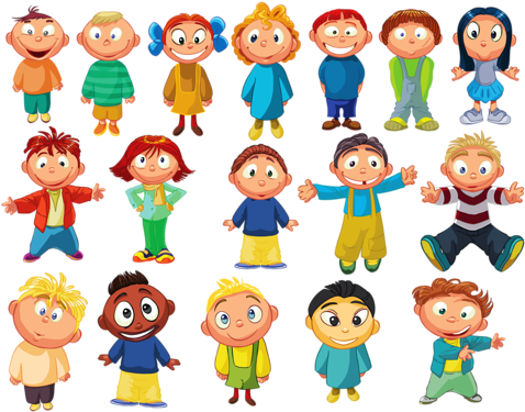 03 - Cartoon Children People (500x386)