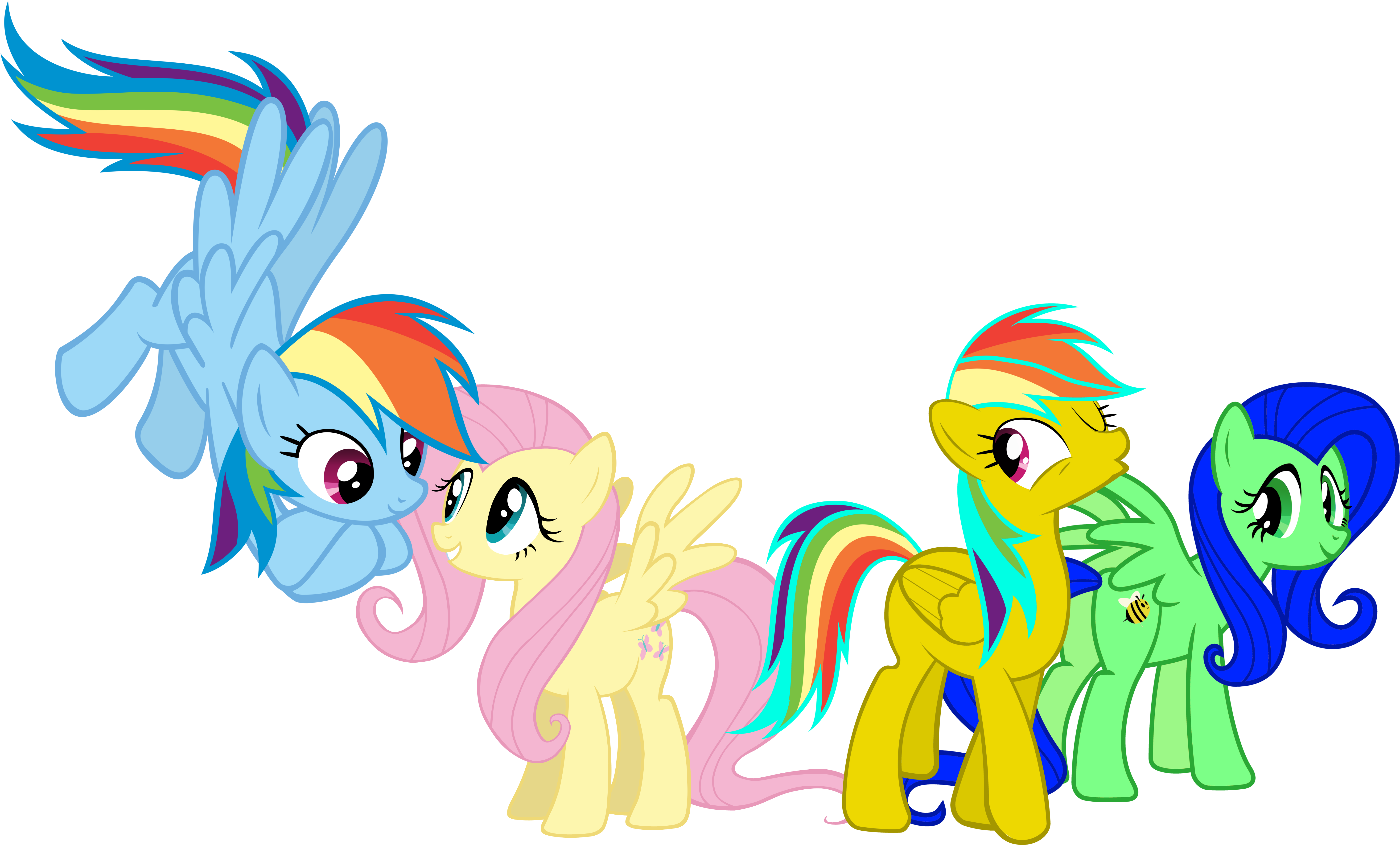 Rainbow Dash Filly Vector Download - Rainbow Dash Volando Gif (6230x4000)