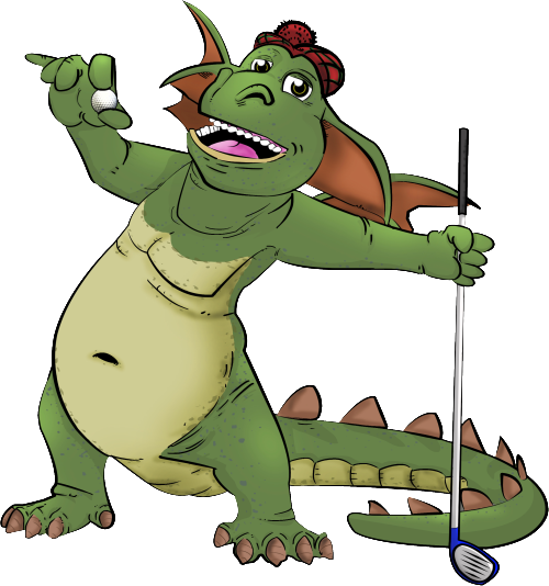 Mini Golf Clipart Golf Player - Cartoon (500x534)