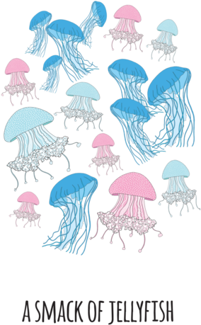 Red Parka Collective Nouns Art Print A4 - Marine Biology (322x480)