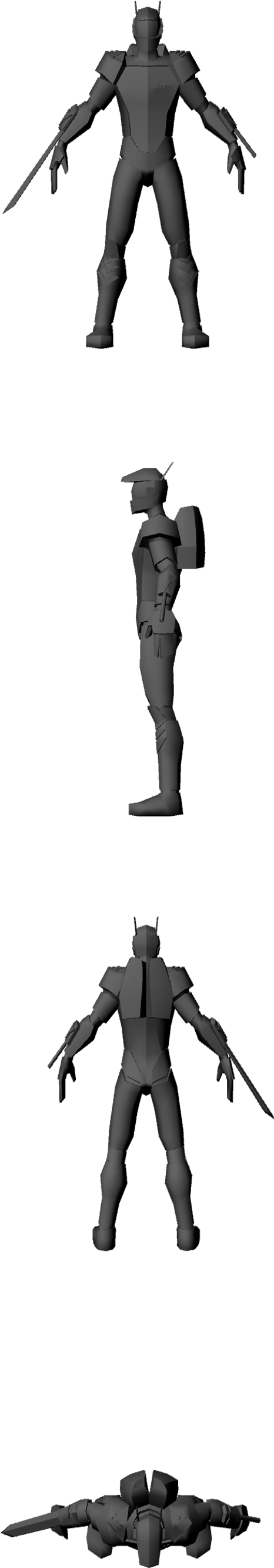 2488 Tris, Low Poly Jump Pack Soldier - Figurine (1000x3000)