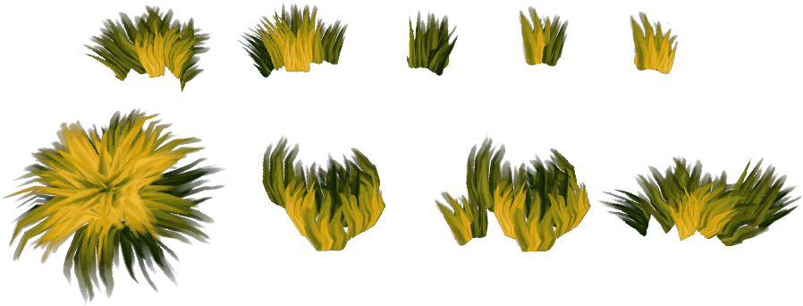 Low Poly Grass Pack - Dandelion (1024x1024)