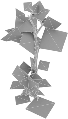 Low Poly Dead Tree Set 3d Model Low-poly Obj Fbx Ma - Low Poly (500x500)