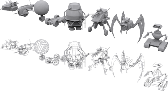 Space Ship, Player, Pod, Drone, Combat, Crawler, Flying, - Sketch (570x310)