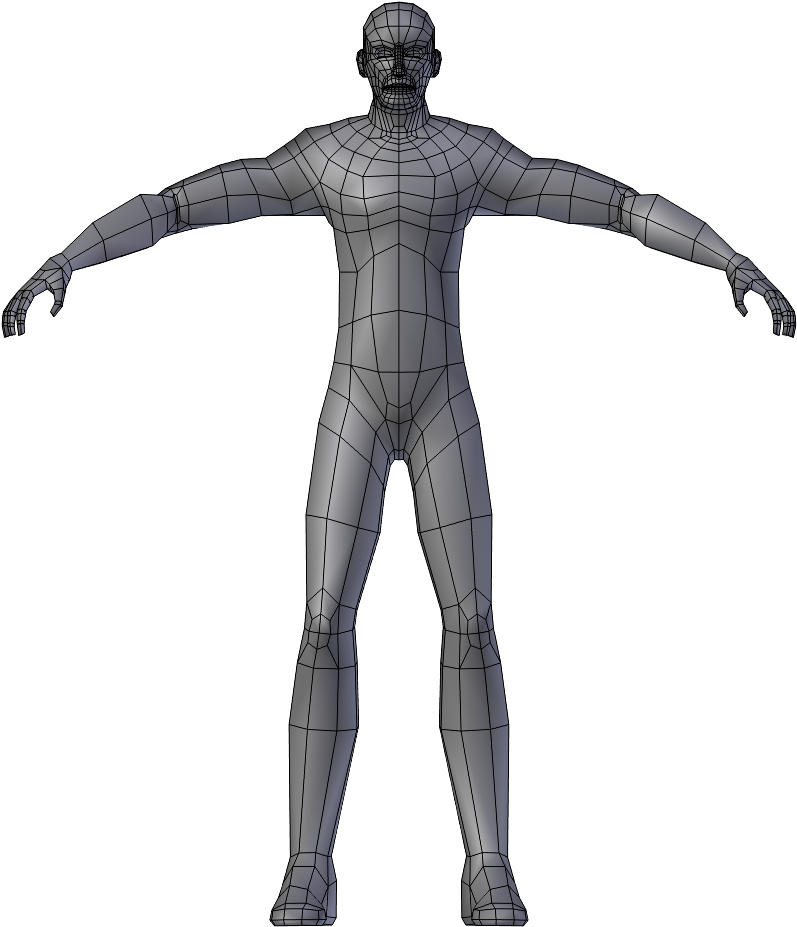 Chuck's Body Topology Front View - Figurine (1920x1080)