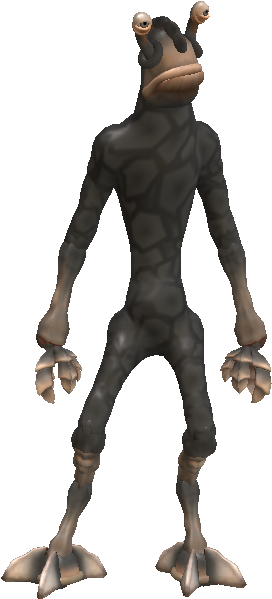 Pop Eyed Alien 3d Model Low Poly Rigged Animated Dae - Figurine (1280x960)