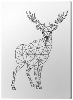 Low Poly Character Of Deer - Dibujos De Animales Con Lineas (400x400)