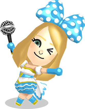Female Pop Star Official Art - Miitopia Jobs Pop Star (332x422)
