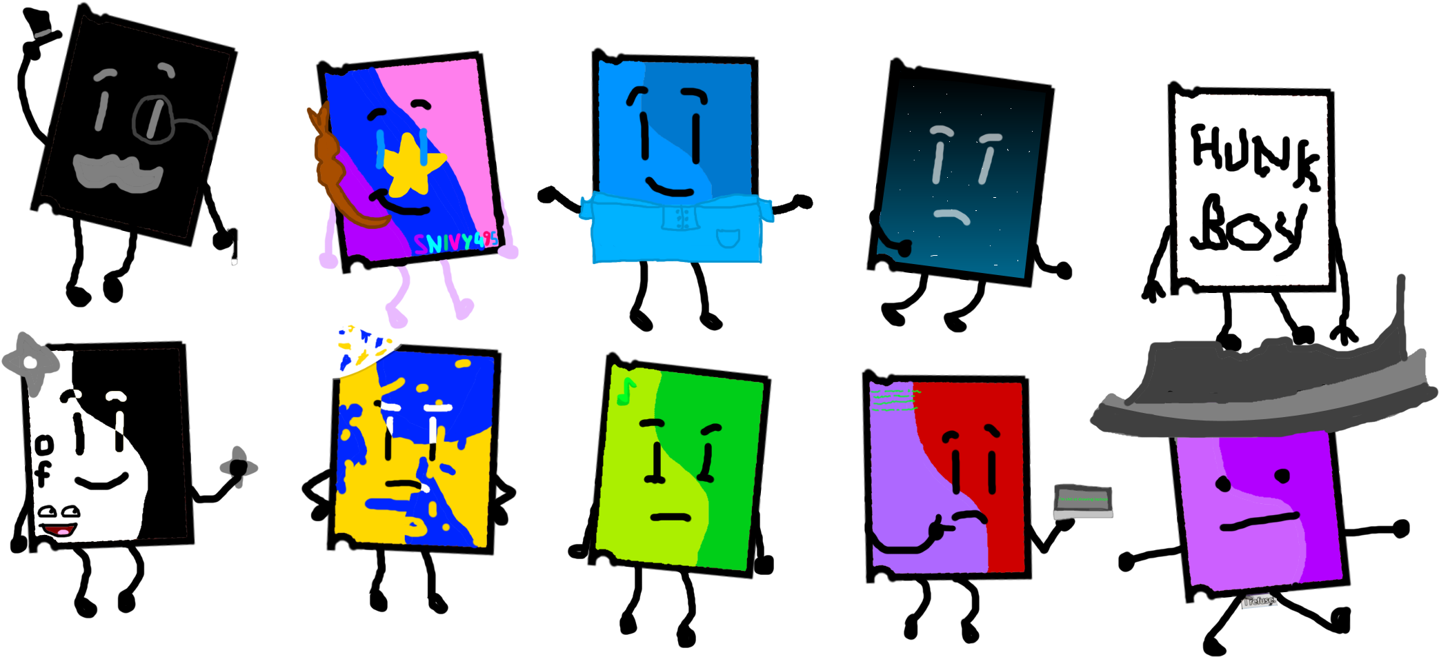 The Top 10 Contestants In Crafty's Mtwow, Drawn By - Reddit (2161x994)